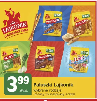 Paluszki klasyczne Lajkonik promocja w Marketvita