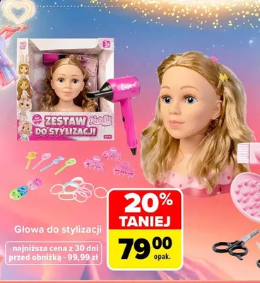 Głowa do stylizacji Natalia promocja w Carrefour