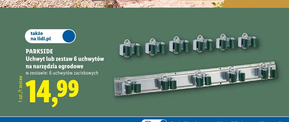 Uchwyt na narzędzia ogrodowe Parkside promocja w Lidl
