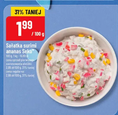 Sałatka surimi ananas Seko promocja w POLOmarket