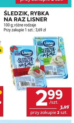 Śledzik na raz LISNER promocja w Stokrotka