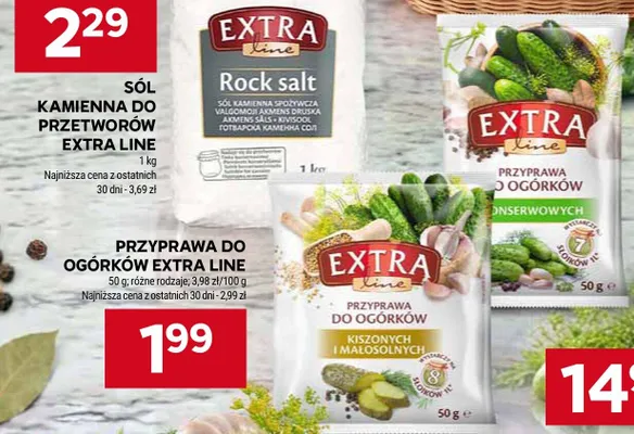 Przyprawa do ogórków kiszonych i małosolnych Extra Line promocja w Stokrotka