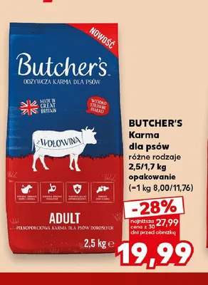 Karma dla psów Butcher's promocja w Kaufland