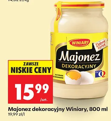 Majonez dekoracyjny promocja w Biedronka