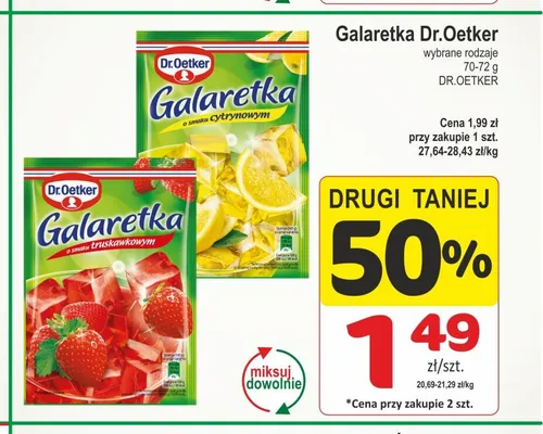 Galaretka o smaku cytrynowym Dr.Oetker promocja w Marketvita