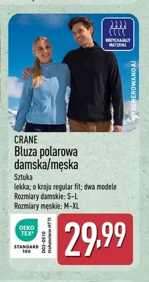 Bluza polarowa damska/męska Crane promocja w Aldi