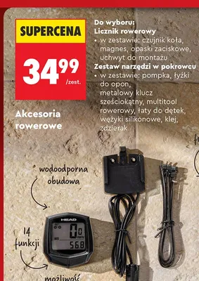 Licznik rowerowy HEAD promocja w Biedronka