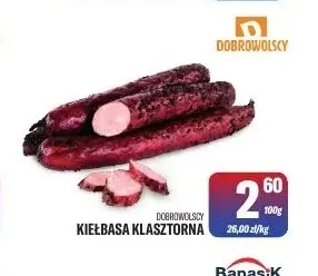 Kiełbasa klasztorna Dobrowolscy promocja w Tomi Markt