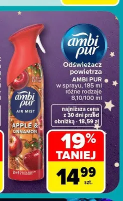 Odświeżacz powietrza w sprayu Ambi Pur promocja w Carrefour