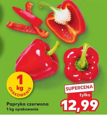 Papryka czerwona opakowanie promocja w Kaufland