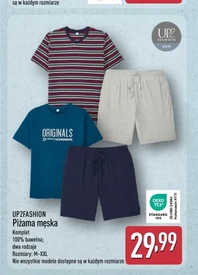Piżama męska UP2FASHION promocja w Aldi