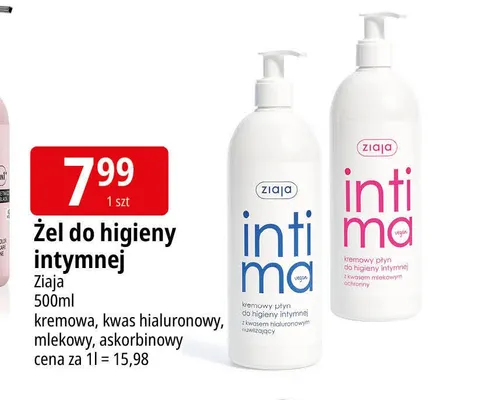 Żel do higieny intymnej Ziaja Intima Ma promocja w Leclerc