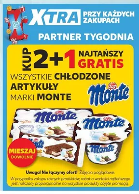Deser mleczny White Monte promocja w Kaufland