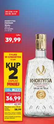 Wódka Khortytsa Premium promocja w Kaufland