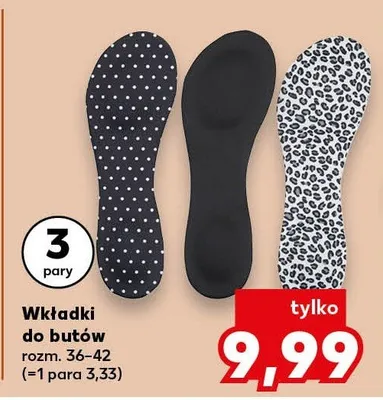 Wkładki do butów rozm. 36-42 promocja w Kaufland
