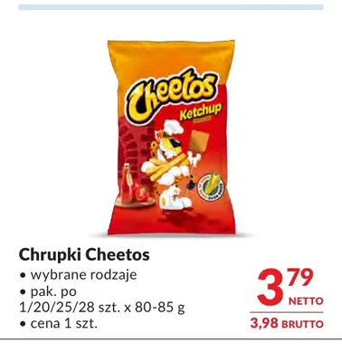 Chrupki Cheetos promocja w Makro