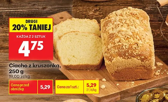 Ciacho z kruszonką promocja w Biedronka