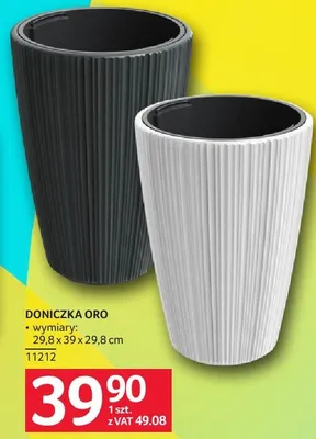 Doniczka Oro 29,8 x 29,8 cm promocja w Selgros