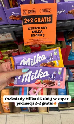 Czekolada Milka Strawberry promocja w Biedronka