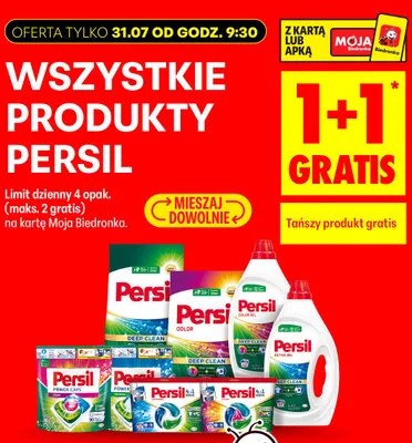 Kapsułki do prania Persil Power Caps Universal promocja w Biedronka