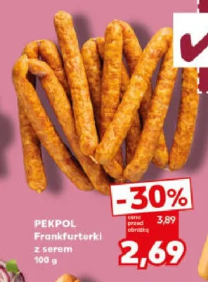 Frankfurterki z serem promocja w Kaufland
