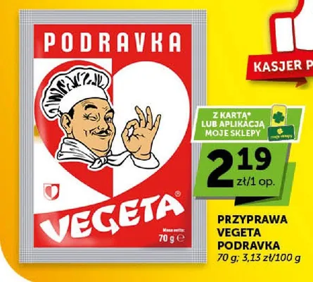 Przyprawa Vegeta Podravka promocja w Groszek