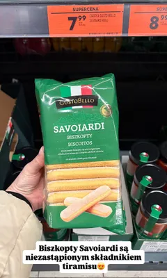 Biszkopty Savoiardi promocja w Biedronka