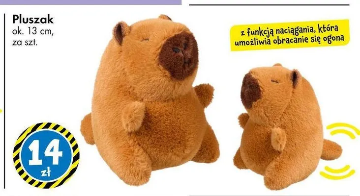 Pluszak Capy Bara ok. 13 cm promocja w Tedi