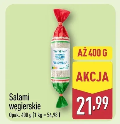 Salami węgierskie promocja w Aldi