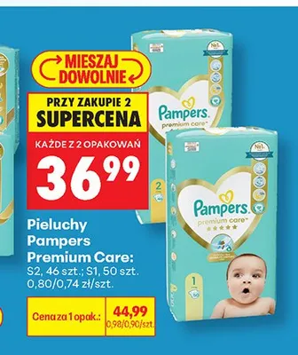 Pieluchy Pampers Premium Care S1 promocja w Biedronka