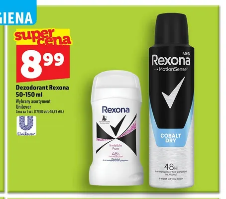 Dezodorant Rexona Men Cobalt Dry promocja w TOPAZ