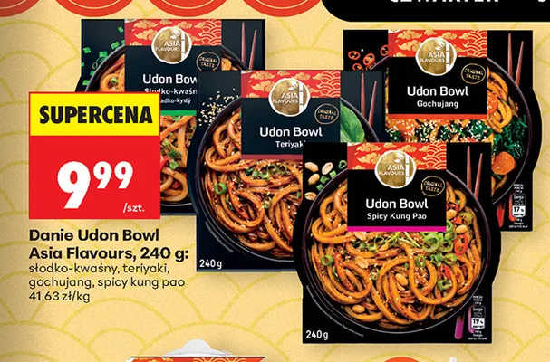 Danie Udon Bowl gochujang Asia Flavours promocja w Biedronka