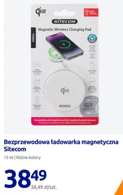 Bezprzewodowa ładowarka magnetyczna Sitecom 15W promocja w Action