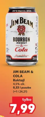 Koktajl Jim Beam & Cola promocja w Kaufland