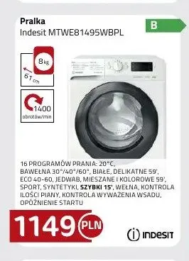 Pralka Indesit MTWE81495WBPL promocja w kakto.pl