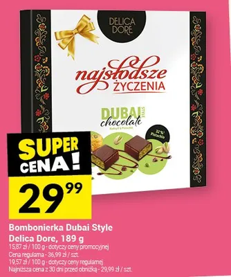 Bombonierka Dubai Style Delica Dore promocja w Twój Market