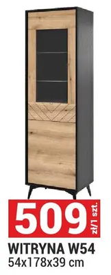 Witryna W54 System Diamond kolor evoke/czarny 54x178x39cm promocja w Merkury Market