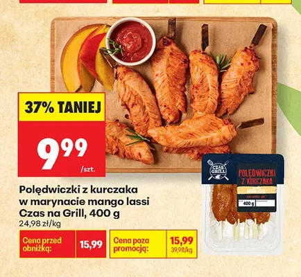 Polędwiczki z kurczaka w marynacie mango lassi Czas na Grill promocja w Biedronka