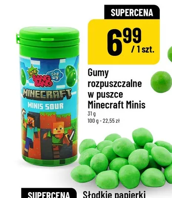 Gumy rozpuszczalne w puszce Bang Bang Minecraft Minis promocja w POLOmarket