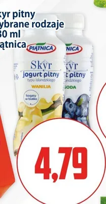 Skyr pitny jagodowy Piątnica promocja w Kupiec