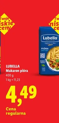 Makaron pióra Lubella promocja w Lidl