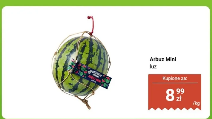 Arbuz mini luz promocja w Biedronka