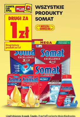 Produkty Somat promocja w Biedronka