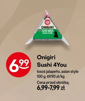Onigiri Sushi 4You łosoś jalapeño promocja w Żabka