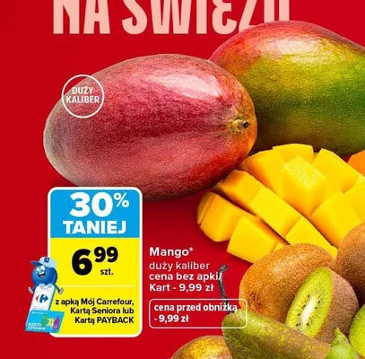 Mango duży kaliber promocja w Carrefour