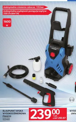 Myjka wysokociśnieniowa BLAUPUNKT PW4010 1600W promocja w Selgros
