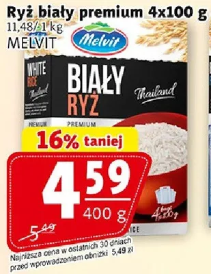 Ryż biały premium 4x100g promocja w Prim Market
