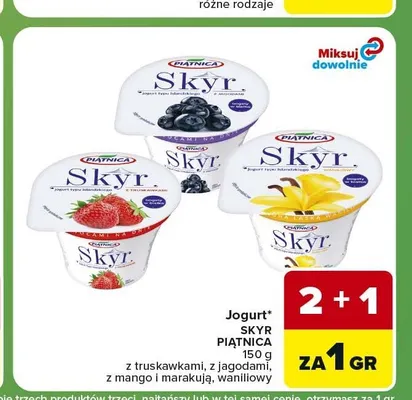 Jogurt Skyr Piątnica z mango i marakują promocja w Carrefour Express
