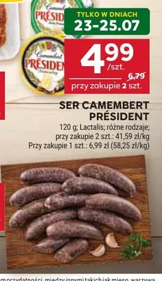 Ser Camembert Président promocja w Stokrotka