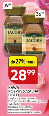 Kawa rozpuszczalna Gold wybrany asortyment promocja w Chata Polska